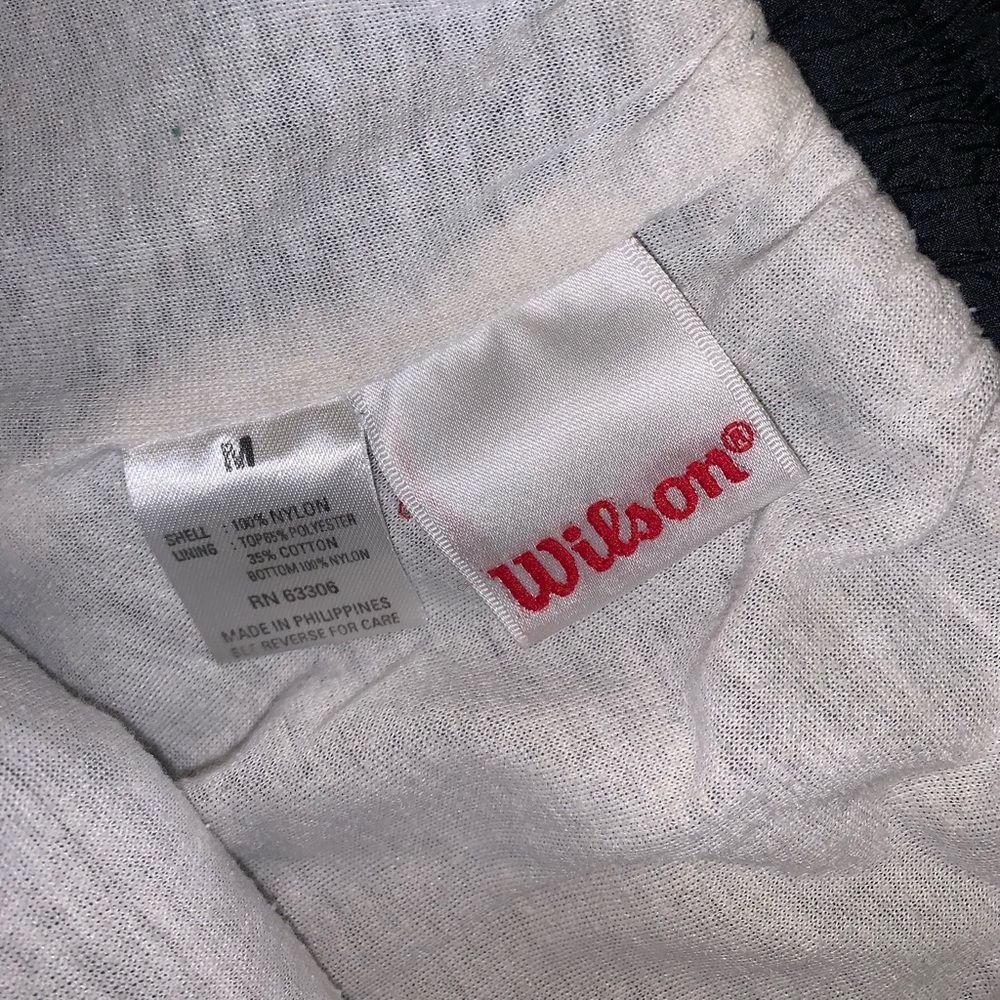 Wilson Black Nylon Cuffed Track Pants size M - Picture 6 of 10